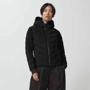 Canada Goose Black Women's Hybridge Bomber Jacket Black Label